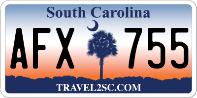 SC license plate AFX755