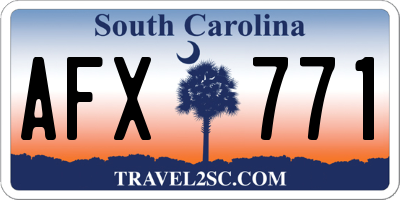 SC license plate AFX771