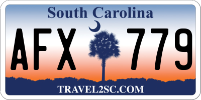 SC license plate AFX779