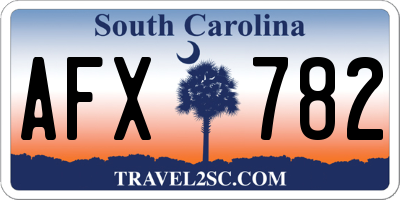 SC license plate AFX782