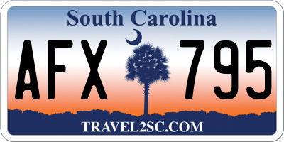 SC license plate AFX795