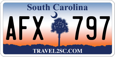 SC license plate AFX797