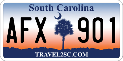 SC license plate AFX901