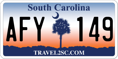 SC license plate AFY149