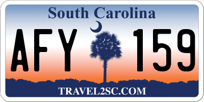 SC license plate AFY159