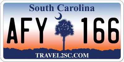 SC license plate AFY166