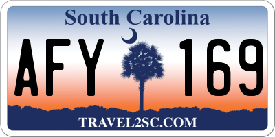 SC license plate AFY169