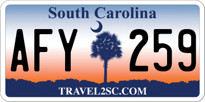 SC license plate AFY259