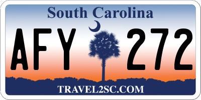 SC license plate AFY272