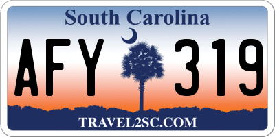 SC license plate AFY319