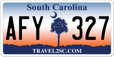 SC license plate AFY327