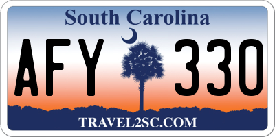 SC license plate AFY330