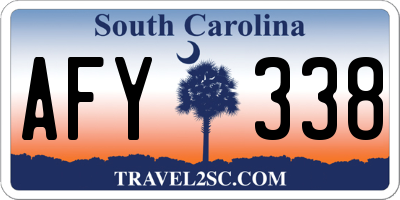 SC license plate AFY338