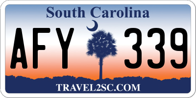 SC license plate AFY339