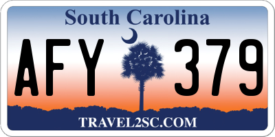 SC license plate AFY379