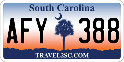 SC license plate AFY388