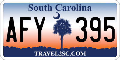 SC license plate AFY395