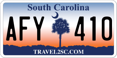 SC license plate AFY410