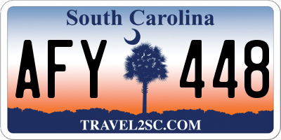 SC license plate AFY448