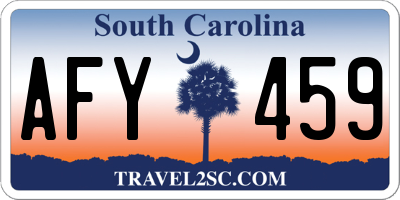 SC license plate AFY459