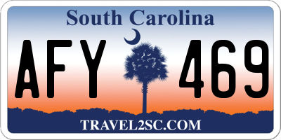 SC license plate AFY469