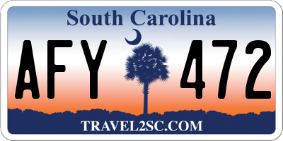 SC license plate AFY472