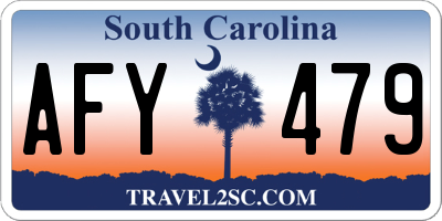 SC license plate AFY479