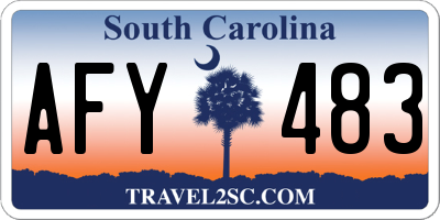 SC license plate AFY483