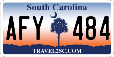 SC license plate AFY484
