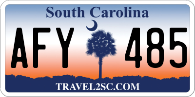 SC license plate AFY485