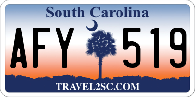 SC license plate AFY519