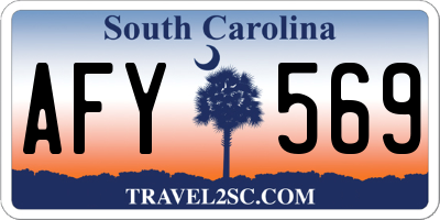 SC license plate AFY569