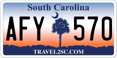 SC license plate AFY570