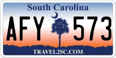 SC license plate AFY573