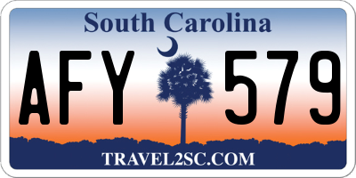 SC license plate AFY579