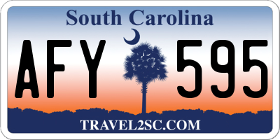 SC license plate AFY595