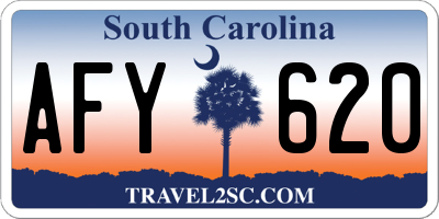 SC license plate AFY620