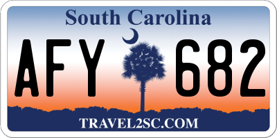 SC license plate AFY682