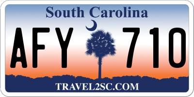 SC license plate AFY710