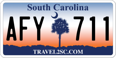 SC license plate AFY711