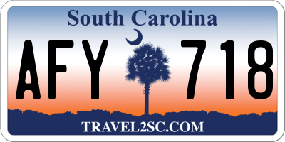 SC license plate AFY718
