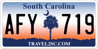SC license plate AFY719