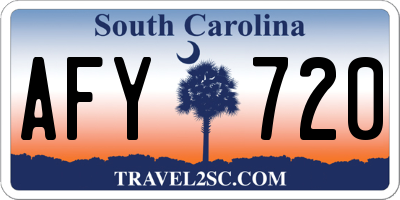 SC license plate AFY720