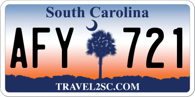 SC license plate AFY721