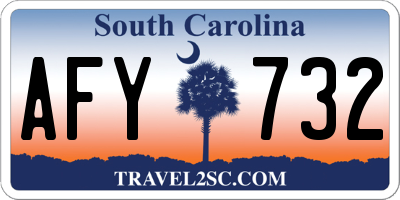 SC license plate AFY732