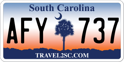 SC license plate AFY737