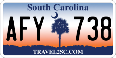 SC license plate AFY738