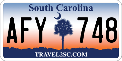 SC license plate AFY748