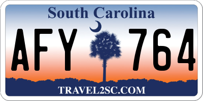 SC license plate AFY764