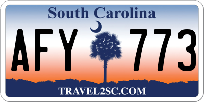 SC license plate AFY773